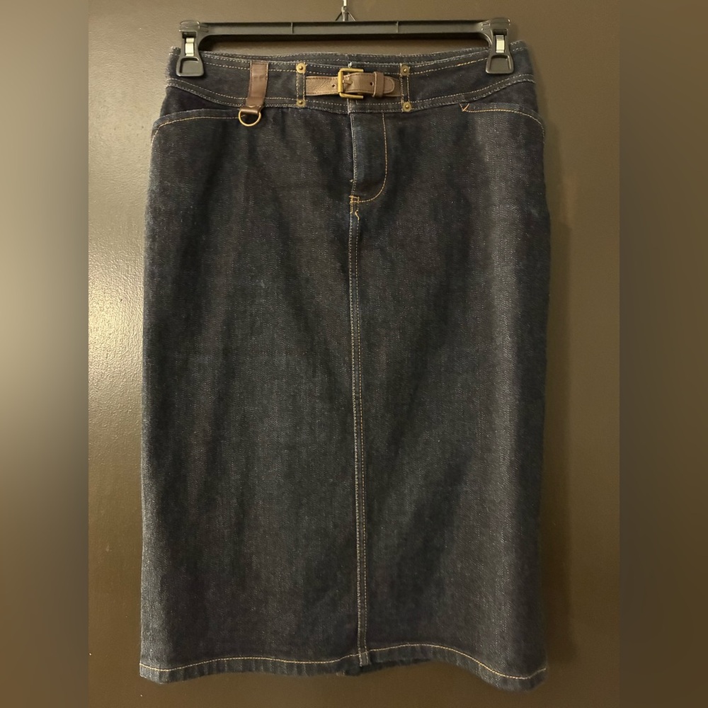 Dark Wash Lauren Jeans Co. Denim Pencil Skirt